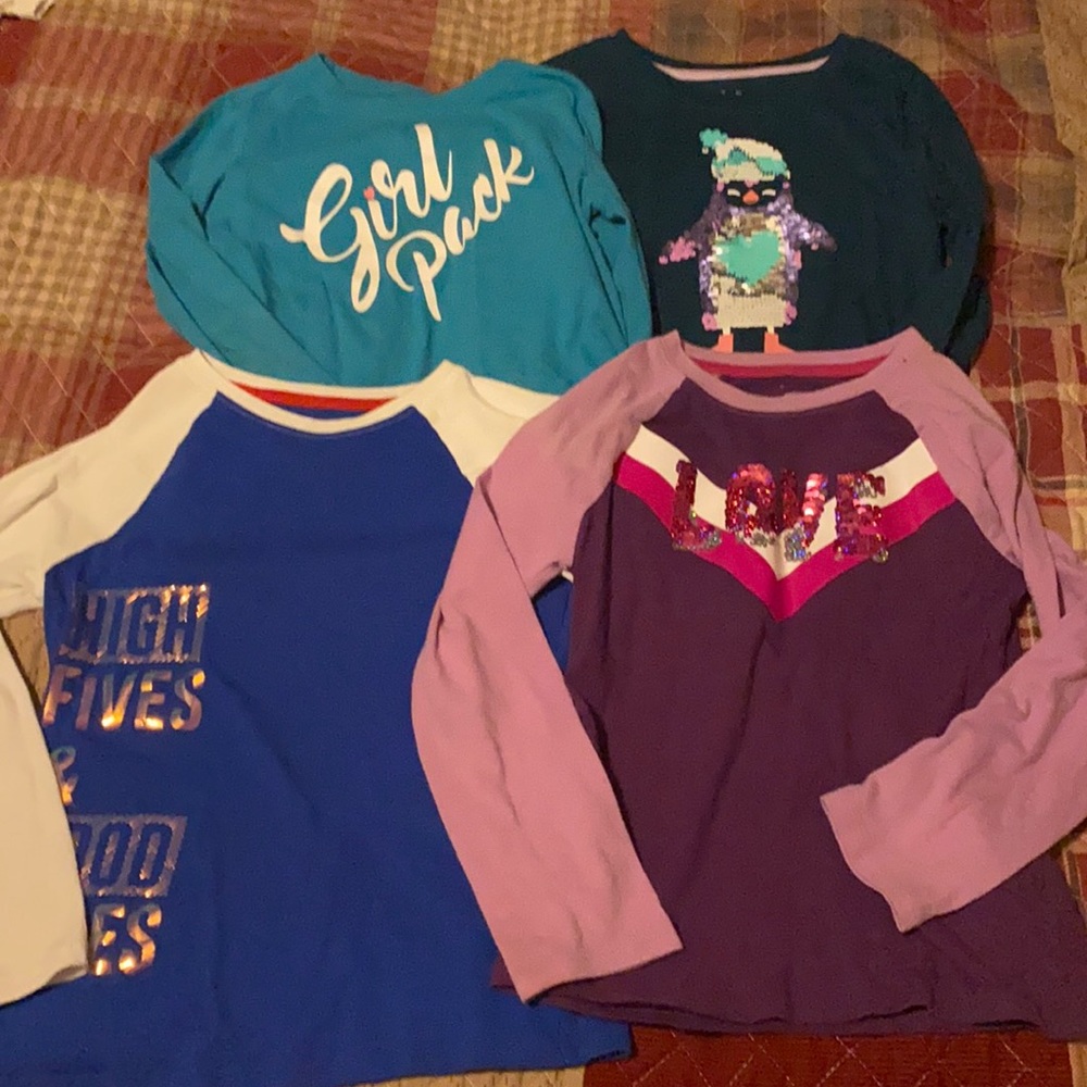 Girls long sleeve bundle - small 6/6x